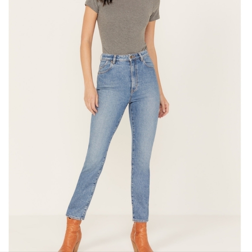 Rolla's Dusters High-Rise Slim-Fit Ankle Jeans - Size 25